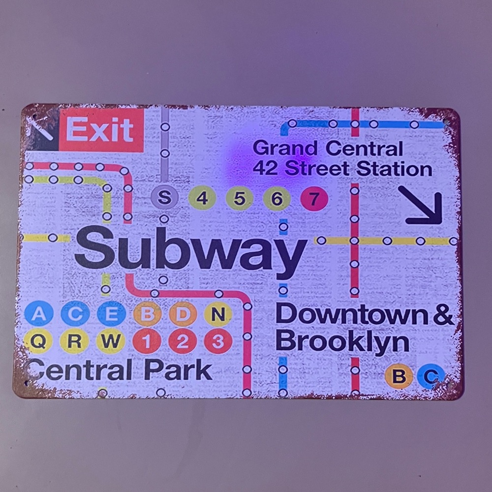 Subway Sign Wall Art